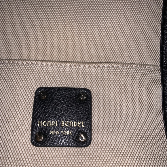 Brand New Henri Bendel Canvas/Leather Tote (NWOT) - Picture 3 of 12